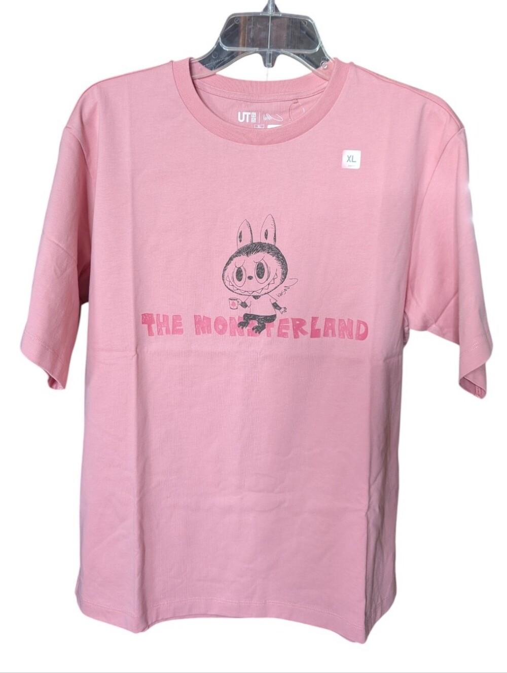 Pop Mart X Uniqlo Labubu The Monsterland Pink Graphic T‑Shirt XL